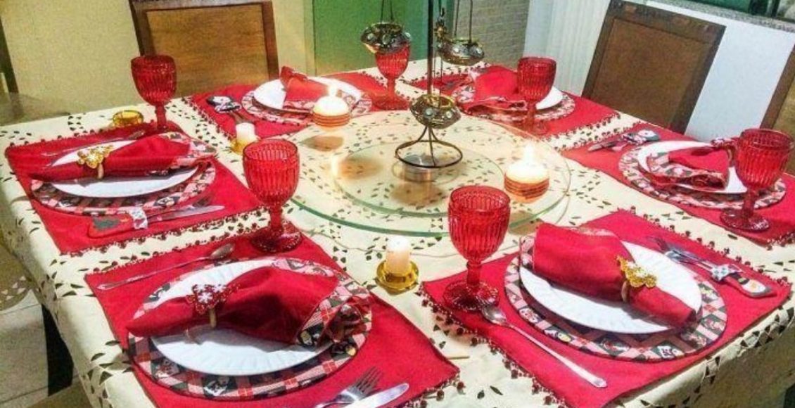 Decoração mesa de Natal - Pinterest