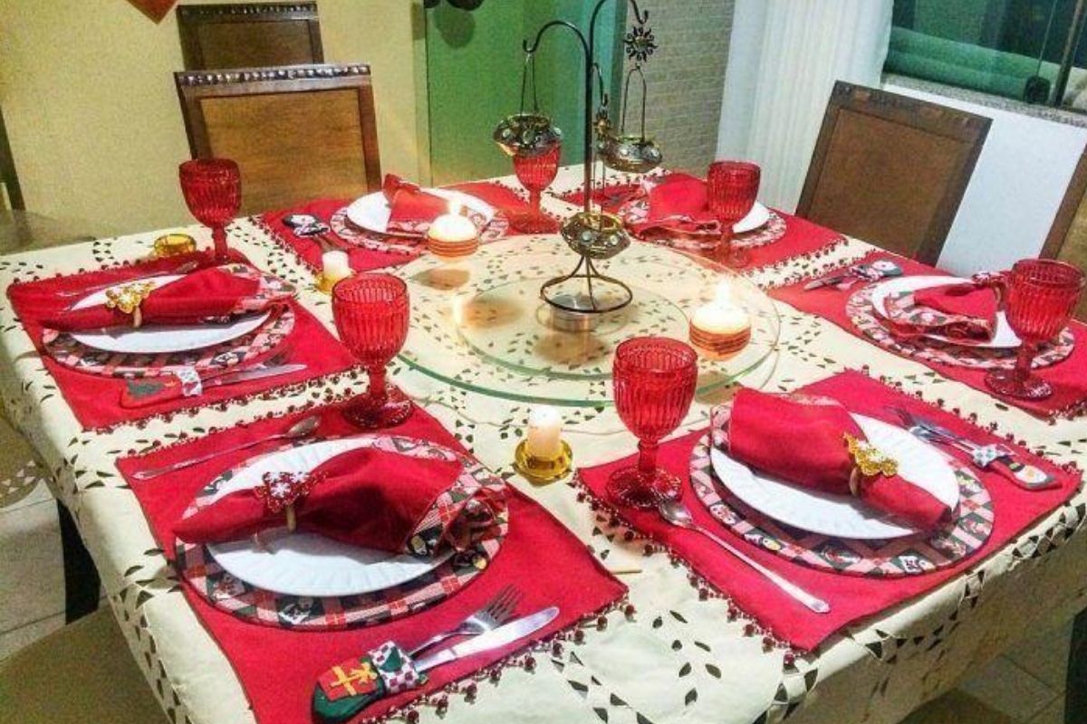 Decoração mesa de Natal - Pinterest