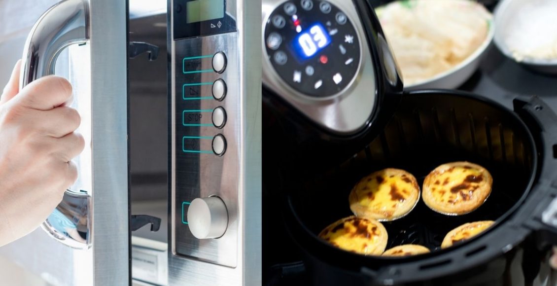 limpador de micro-ondas e aiflyer - Reprodução Canva