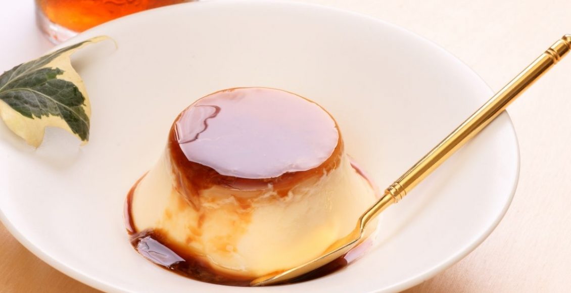 pudim de micro-ondas