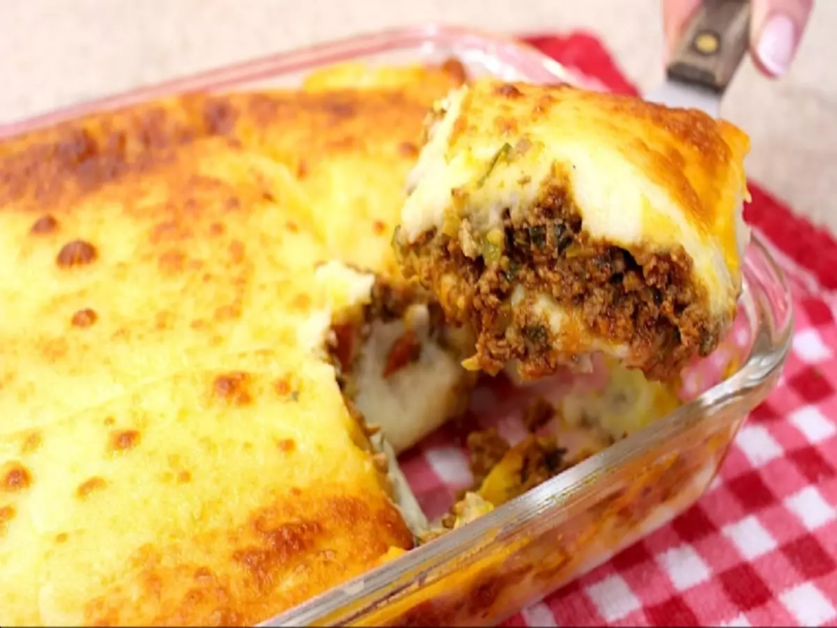 Escondidinho de carne moída com queijo e purê de batata - receita - Fonte: Pixabay