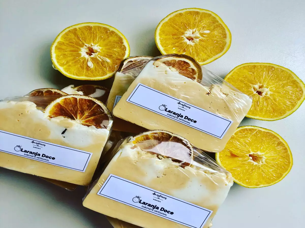 Sabonete artesanal de laranja. Fonte: Pixabay