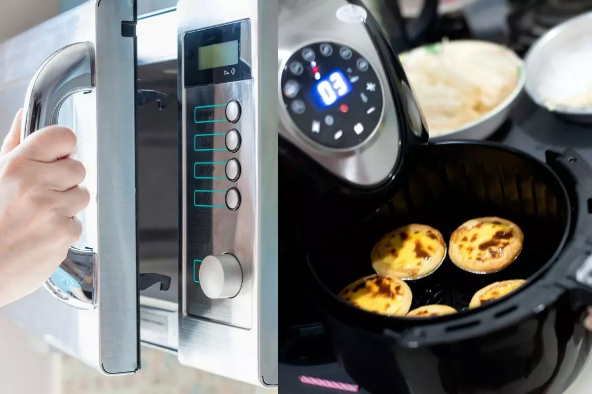 limpador de micro-ondas e aiflyer - Reprodução Canva
