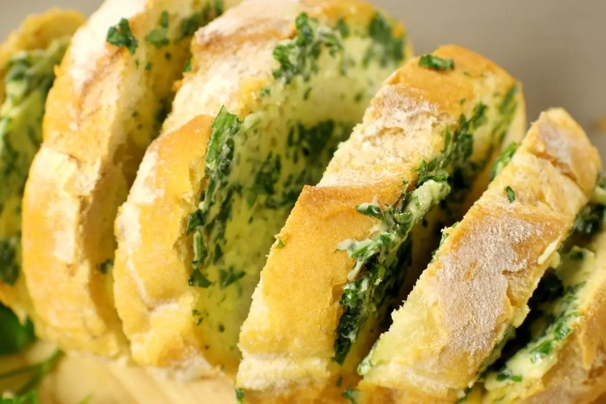 pão de alho caseira