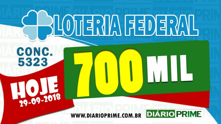 Sorteio da Loteria Federal, Concurso 5323 deste sábado (28) de setembro de 2018