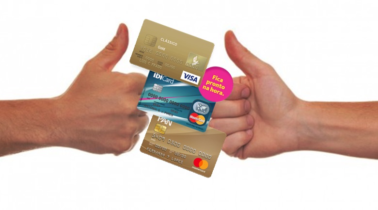 Cartão de crédito para negativado ou sem comprovante de renda. Foto/Montagem