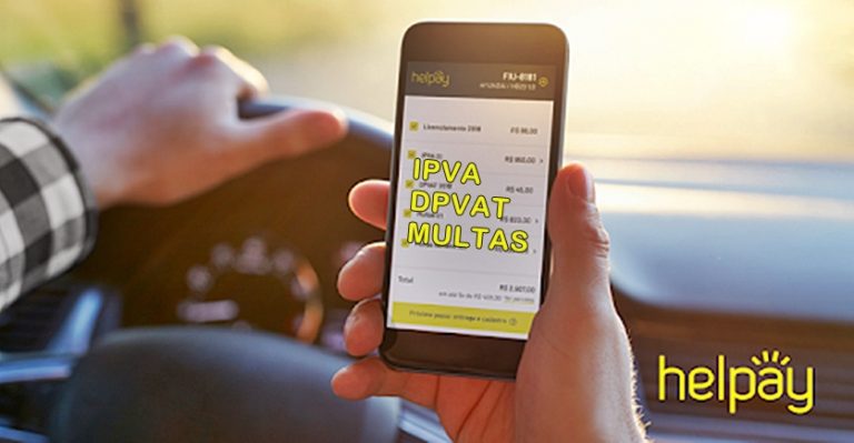 Pagamento e parcelamento de IPVA, DPVAT e licenciamentos pela Helpay. Foto/Divulgação