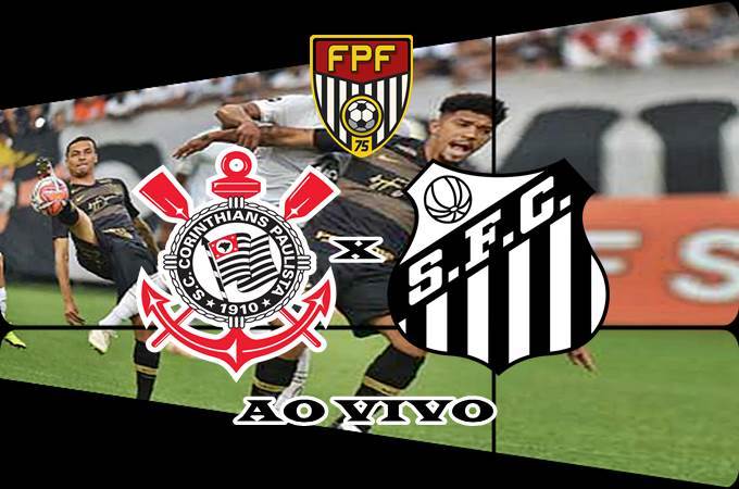 Jogo do Corinthians e Santos ao vivo online. Foto/Montagem