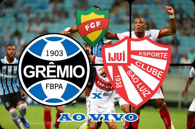 Jogo Grêmio e São Luiz AO VIVO online. Foto/Montagem