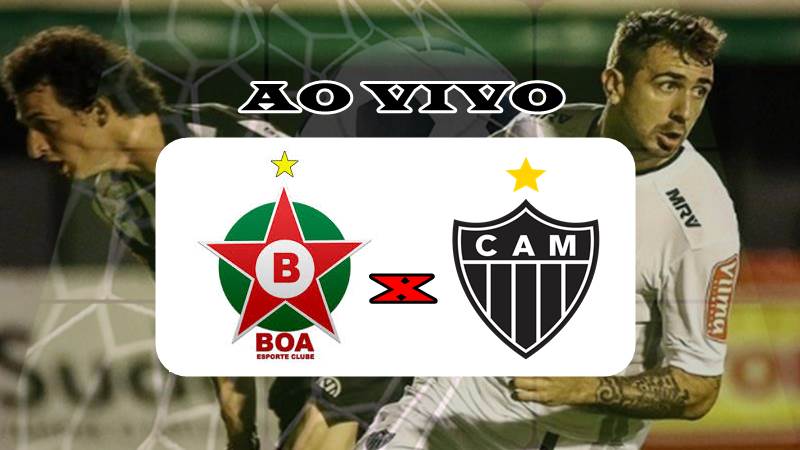 Jogo Boa Esporte x Atlético ao vivo online. Foto/Montagem