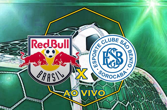 Assistir Red Bull Brasil x São Bento ao vivo online. Foto/Montagem