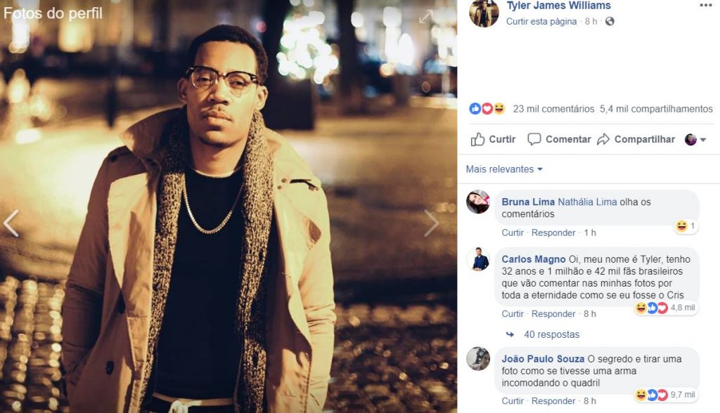 Tyler James Williams / Reprodução: Facebook