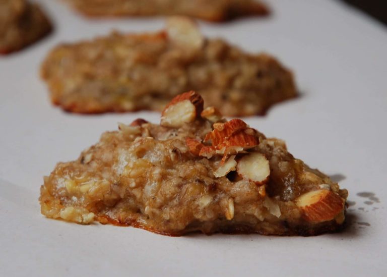 biscoito de banana e aveia