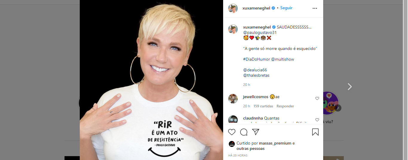 Xuxa Meneghel Comenta Caso de DJ Ivis e Divide Opiniões; Confira / Reprodução: Instagram