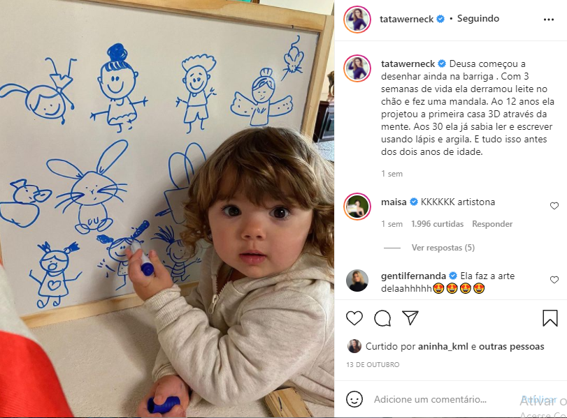 Tatá Werneck Posta Foto na Cama e Recebe Chuva de Elogios / Reprodução: Instagram