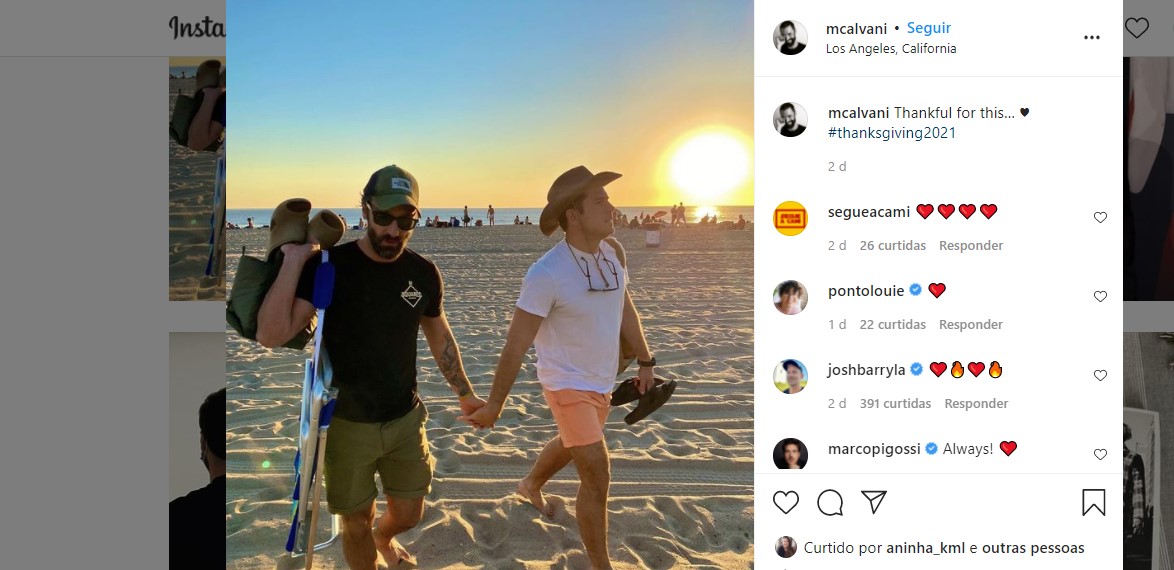 Após assumir relacionamento, Marco Pigossi manda recado emocionado aos fãs/ Reprodução: Instagram