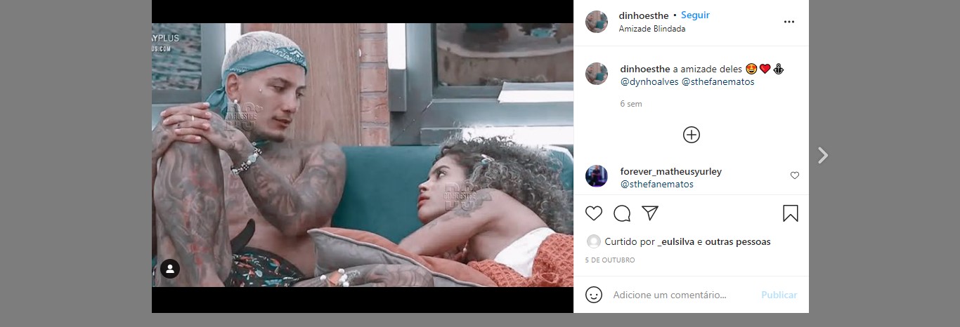 Trisal? Sthe Troca Carícias, Se Anima e Faz Proposta Indecente Para Dynho Alves/ Reprodução: Instagram