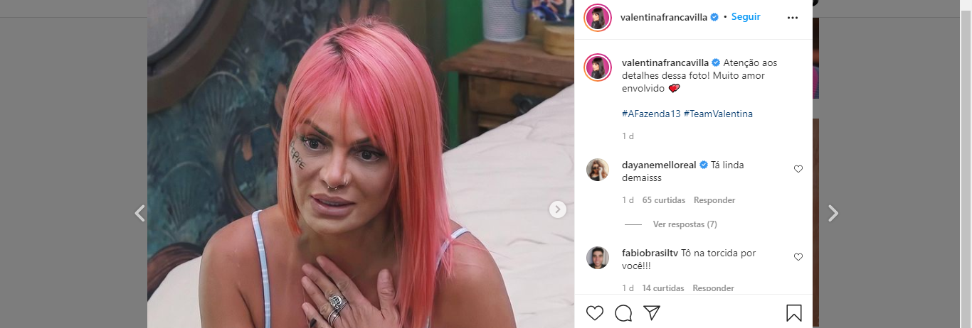 A Fazenda 13: Gui Araújo Discute e Expõe Segredo de Valentina; Veja Detalhes / Reprodução: Instagram