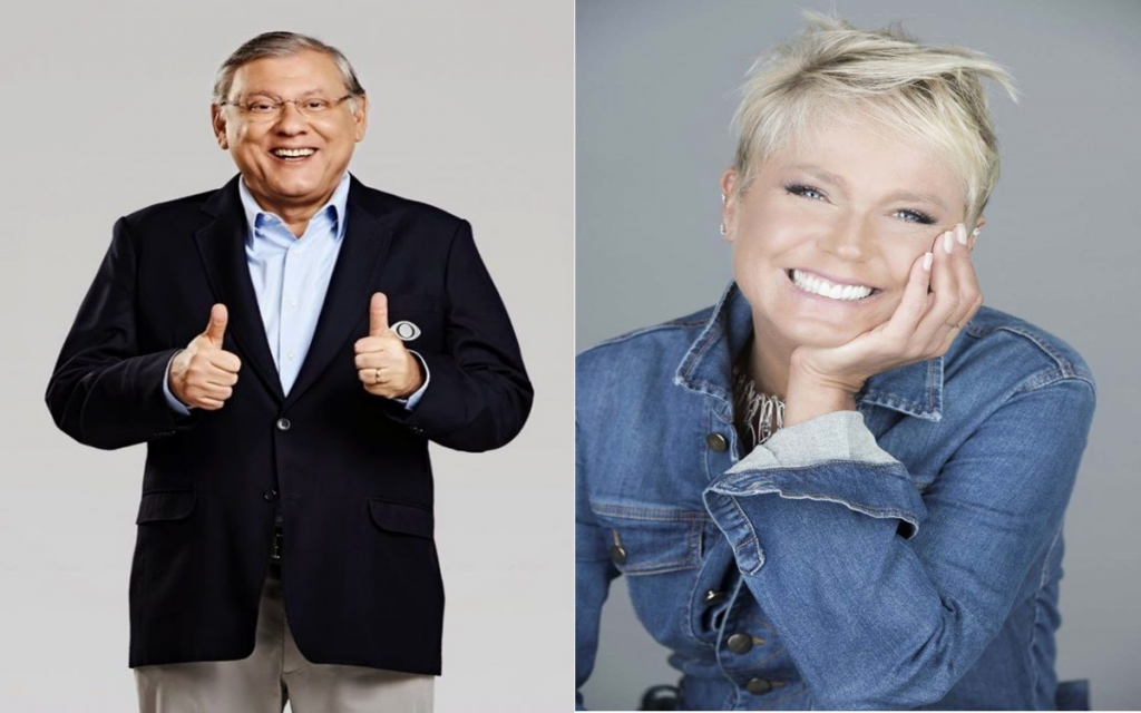 Milton Neves e Xuxa - foto reprodução do Twitter