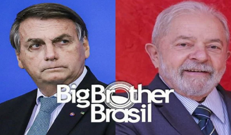 BBB 22 BOLSONARO E LULA - FOTO REPRODUÇÃO DE MONTAGEM DO METROPOLES