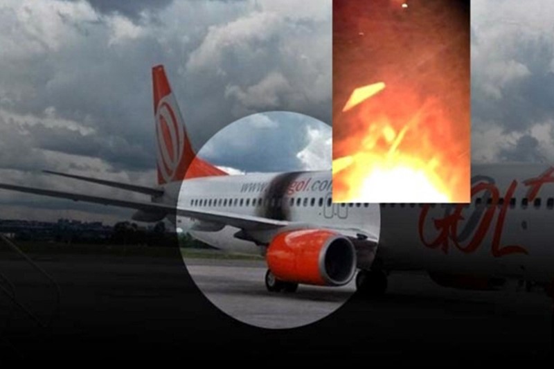 Boeing 737-800 da Gol faz pouso de emergência após pane na turbina