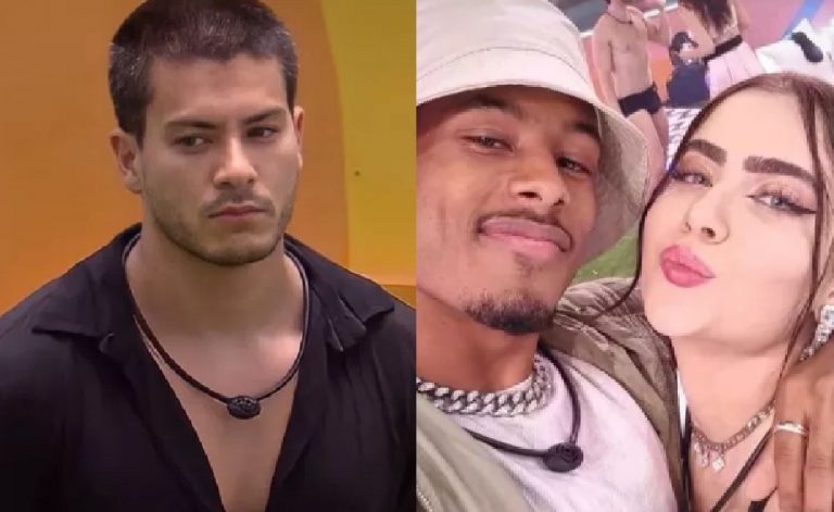 Arthur Aguiar, Jade Picon e Paulo André (Foto: Globoplay)