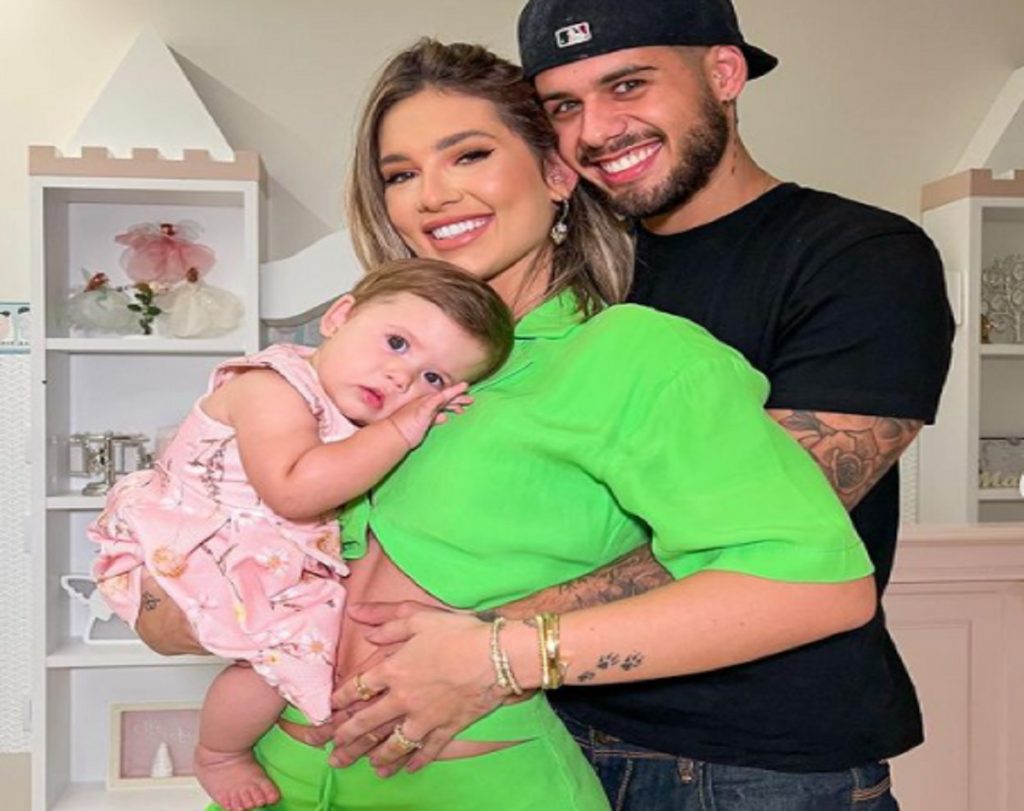 Virgínia, sua filha Maria Alice e Zé Felipe/ reprodução instagram