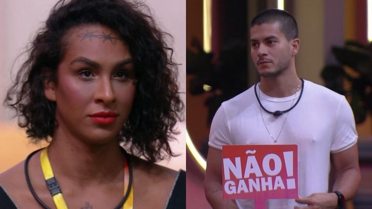 BBB 22: Linn da Quebrada fala para Arthur Aguiar que ele não vai ganhar o prêmio; veja. Foto: Reprodução/Twitter