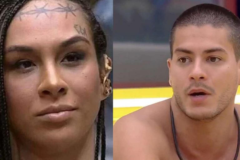 Linn da Quebrada e Arthur Aguiar BBB 22 Foto Reprodução do GloboPlay