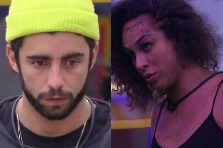 Pedro Scooby e Linn da Quebrada - Foto Reprodução do GloboPlay