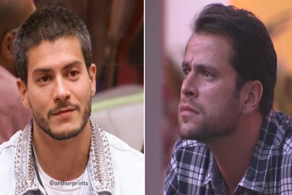 ARTHUR AGUIAR E GUSTAVO - FOTO REPRODUÇÃO DO TWITTER