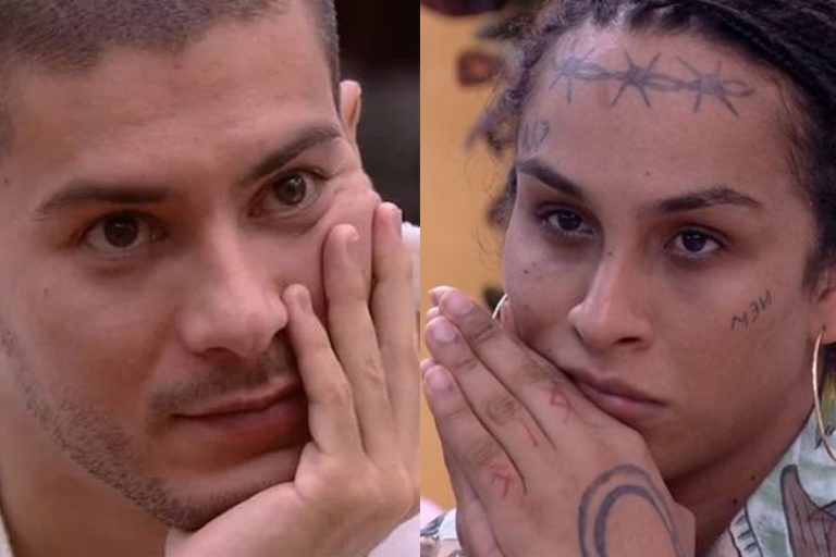 Arthur Aguiar e Linn da Quebrada - Foto Reprodução do GloboPlay