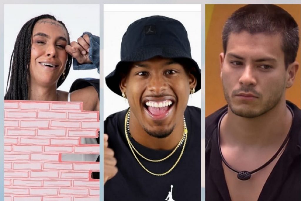 Lina/ Paulo André/ Arthur Aguiar/ Reprodução do Instagram