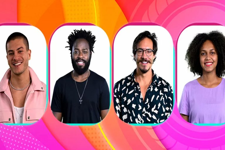 Paredão Arthur, DG, Eli e Jessi BBB 22 - Foto Reprodução do Globo Play