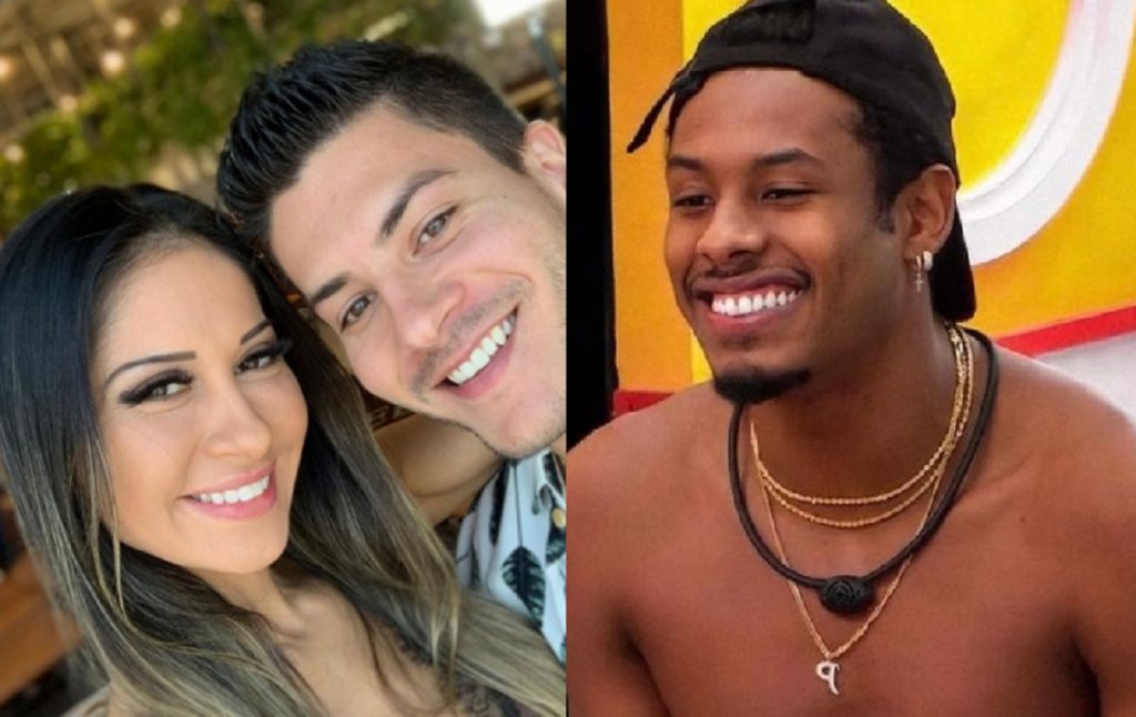 Maira Cardi, Arthur Aguiar e Paulo André (Foto: Instagram/Globoplay)