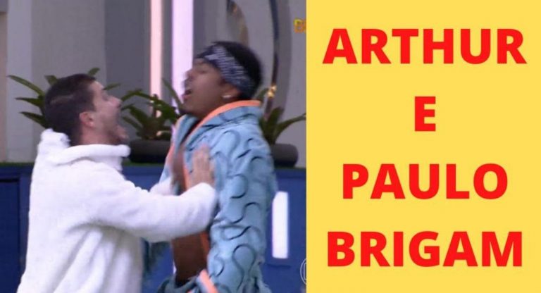 Fim da amizade? Arthur e Paulo André brigam; veja o momento. Reprodução/Twitter.