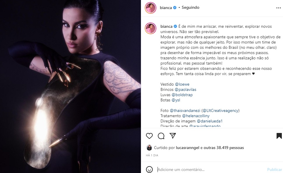 Publicação Bianca Andrade (Foto: Reprodução Instagram)