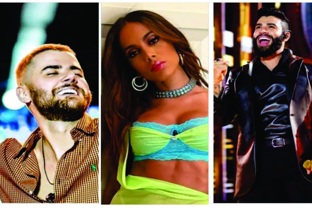 Zé Neto, Anitta e Gustavo Lima - Reprodução Instagram