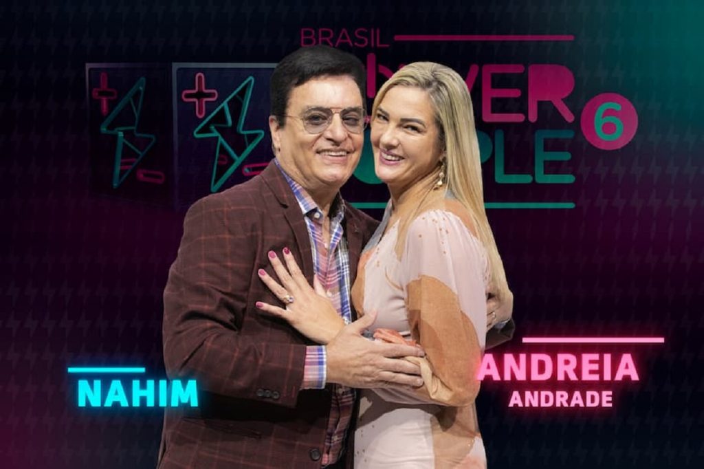 Nahim e Andreia - Power Couple - Reprodução TV Record