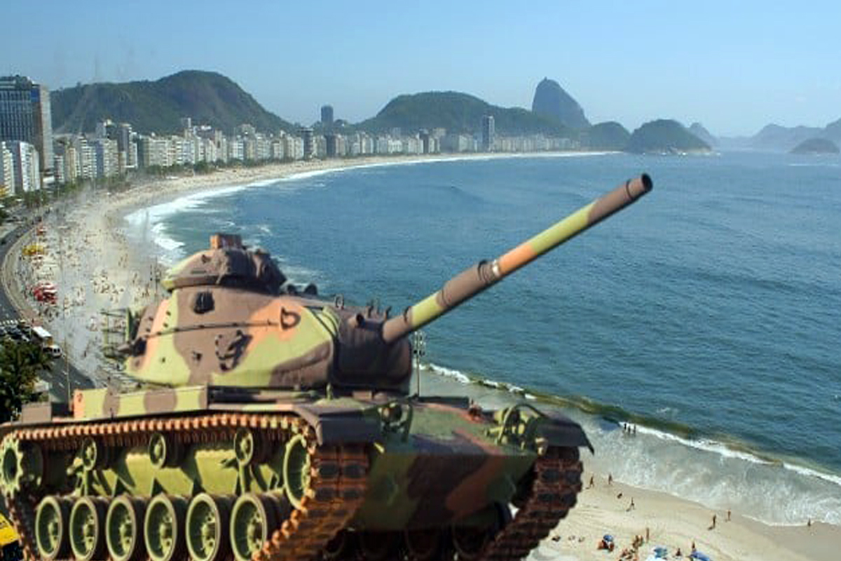 Copacabana com tanques?