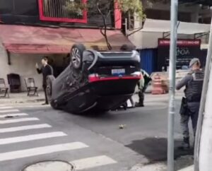 Cruzamento no Indianápolis: ‘aqui tem que ficar esperto’, diz morador. Imagem: Reprodução Instagram