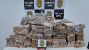 Polícia apreende 750 kg de maconha disfarçados de erva-mate. Imagem: Governo de SP