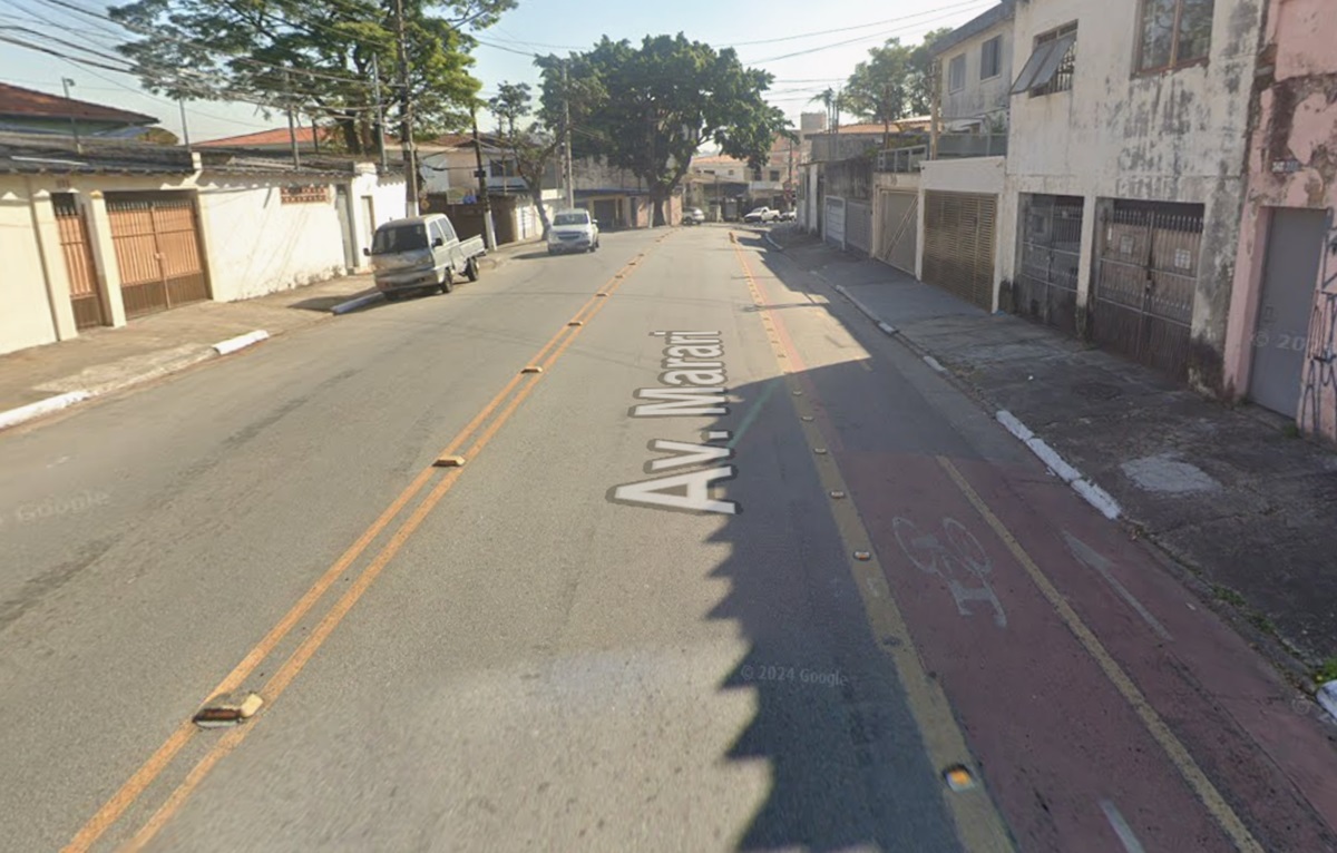 Avenida Mariri, onde aconteceu o assalto no Cidade Ademar. Imagem: Google Maps Avenida Mariri, onde aconteceu o assalto no Cidade Ademar. Imagem: Google Maps