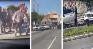 Motorista é baleado após tentar atropelar PMs. Imagem: Reprodução