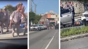 Motorista é baleado após tentar atropelar PMs. Imagem: Reprodução
