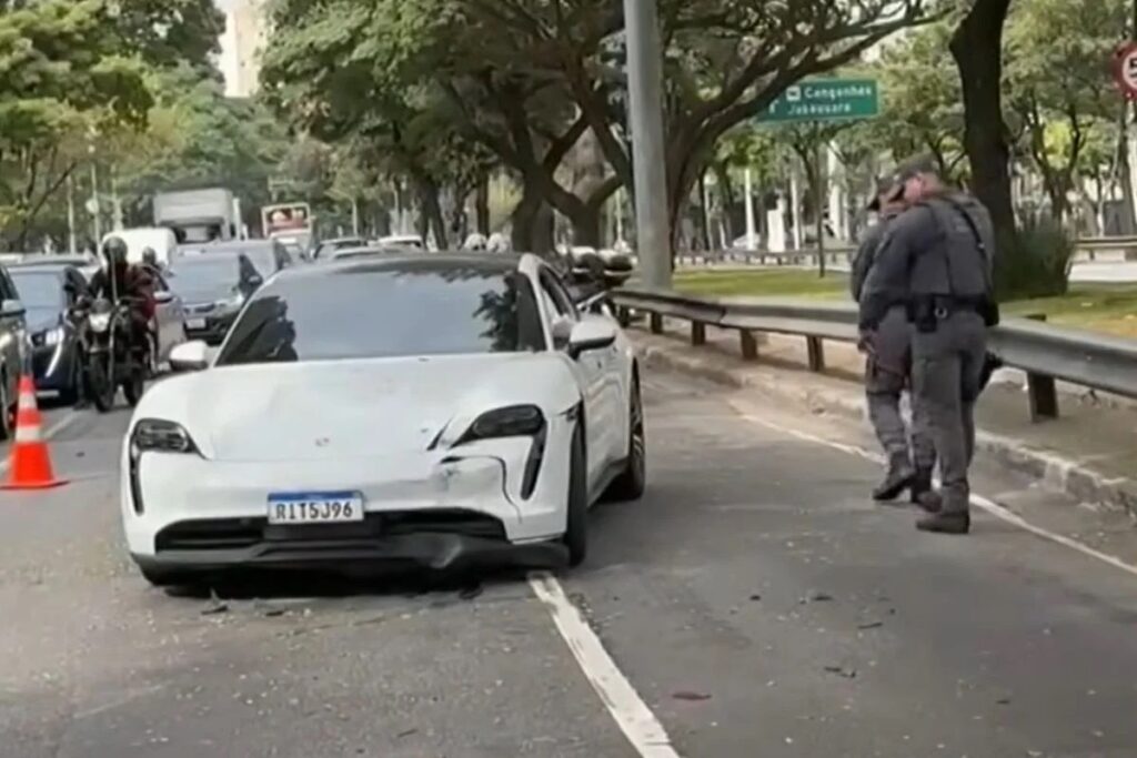 Bebeu, fez ‘strike’ com o Porsche, pagou fiança e deixou cadeia. Imagem: Reprodução