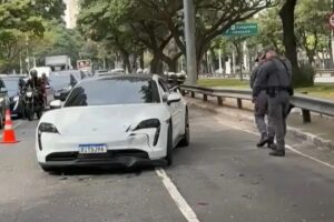 Bebeu, fez ‘strike’ com o Porsche, pagou fiança e deixou cadeia. Imagem: Reprodução
