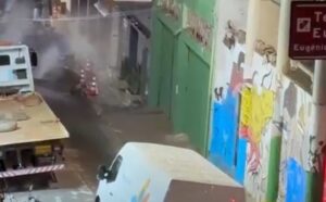 Em obra da Sabesp, novo vazamento de gás assusta moradores. Imagem: Reprodução