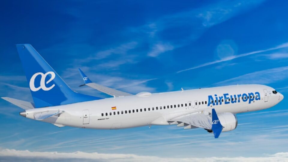 Avião que ia para Guarulhos teve que desviar para evitar colisão com outro. Imagem: Divulgação Air Europe