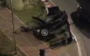 Dois acidentes de carro deixam feridos nesta madrugada em SP. Imagem: Reprodução TV Globo